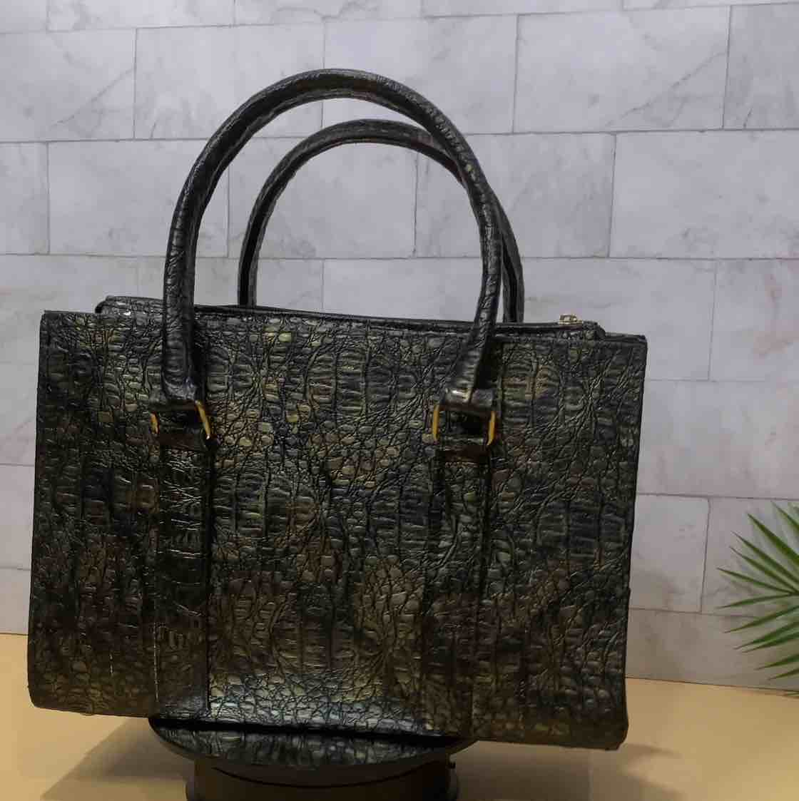 Crocodile skin leather Bag