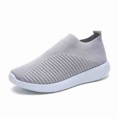 Grey light weight female sneakers 