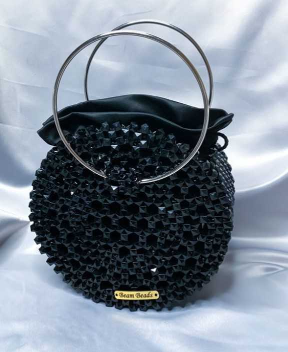 Luxury Beaded Circle Bag