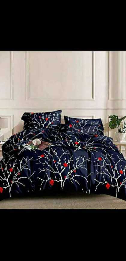 Bedsheet, Duvet, throw pillows.