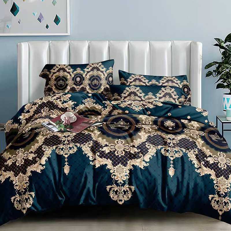 bedsheet, Duvet, throw pillows.
