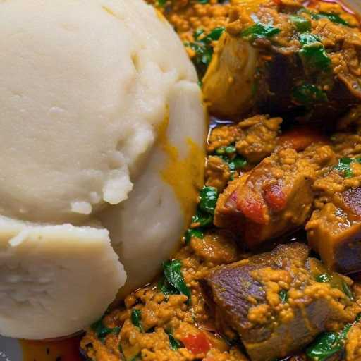 egusi soup and semo