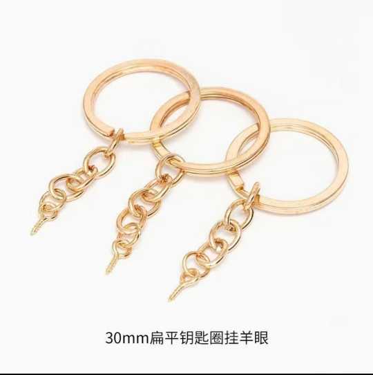 Golf keychain with eyescrew 