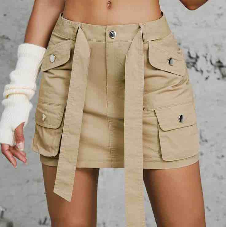 Utility Chic Cargo Skirt