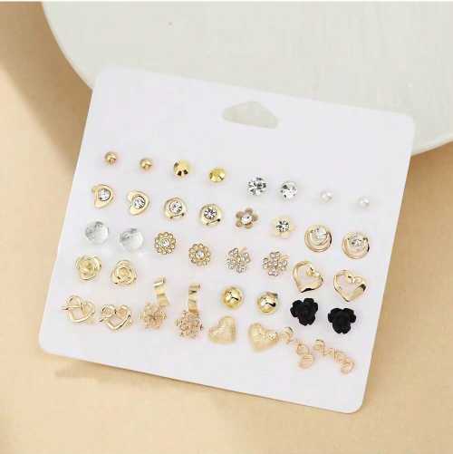 Sparkling Earrings Set