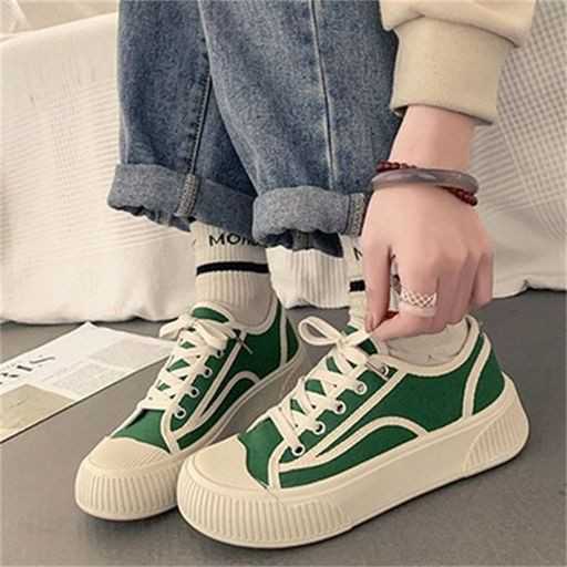 Korean Mesh Lace-Up Casual Sneakers