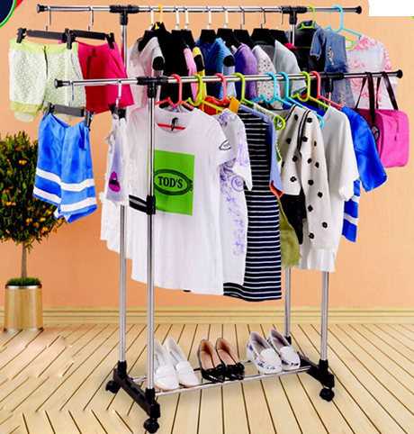 double pole clothes Rack 