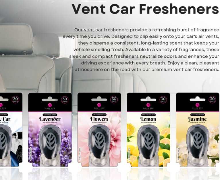 BLACK GEM VENT CAR FRESHNER