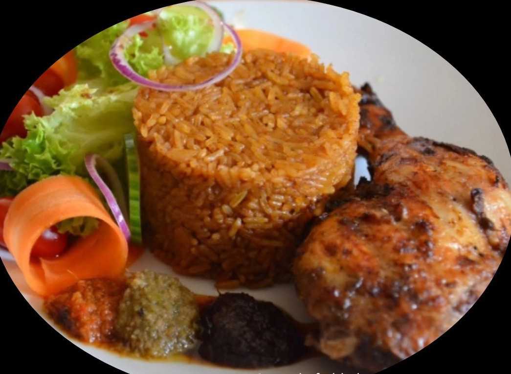 jollof rice and chicken