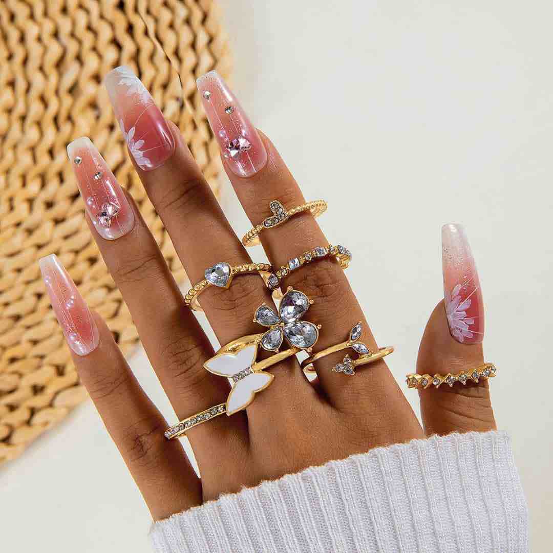 Trendy Stackable Ring Set