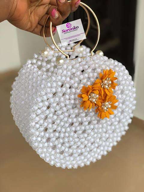 Round beaded bags 