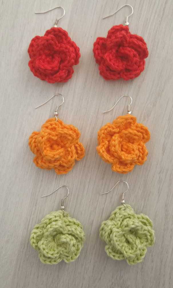 Floral earrings - 3