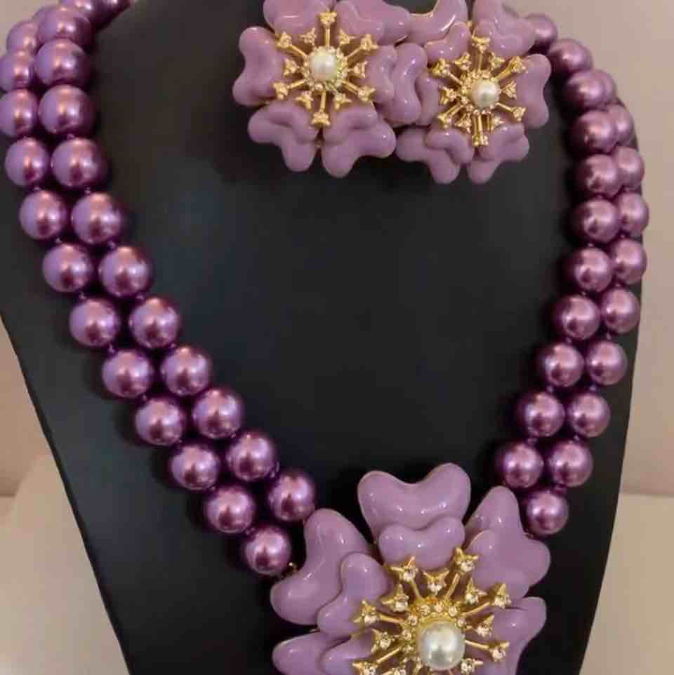 Purple jewelry set🔥