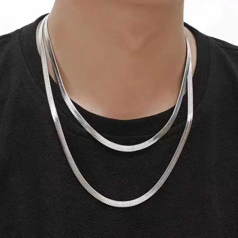 Flat Snake Chain Herringbone