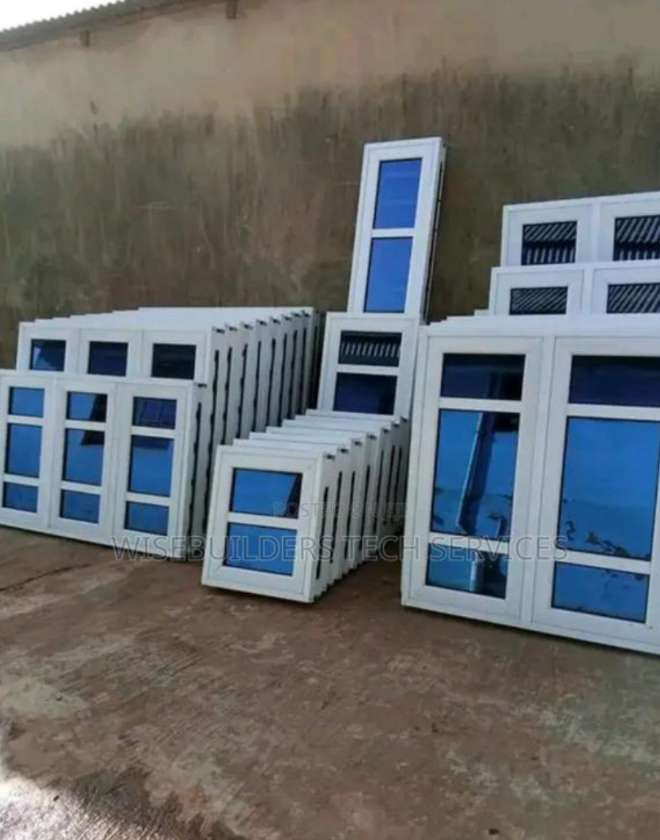 aluminum casement window with net 