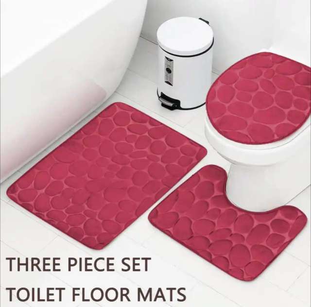 3in1 Toilet Mat Set