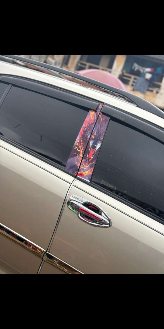 car door pillar sticker decor 