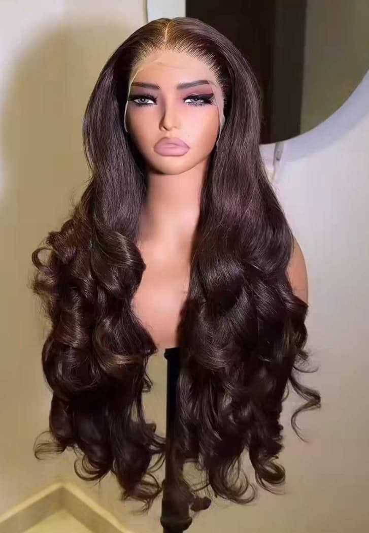 Luxury human hair blend Wig