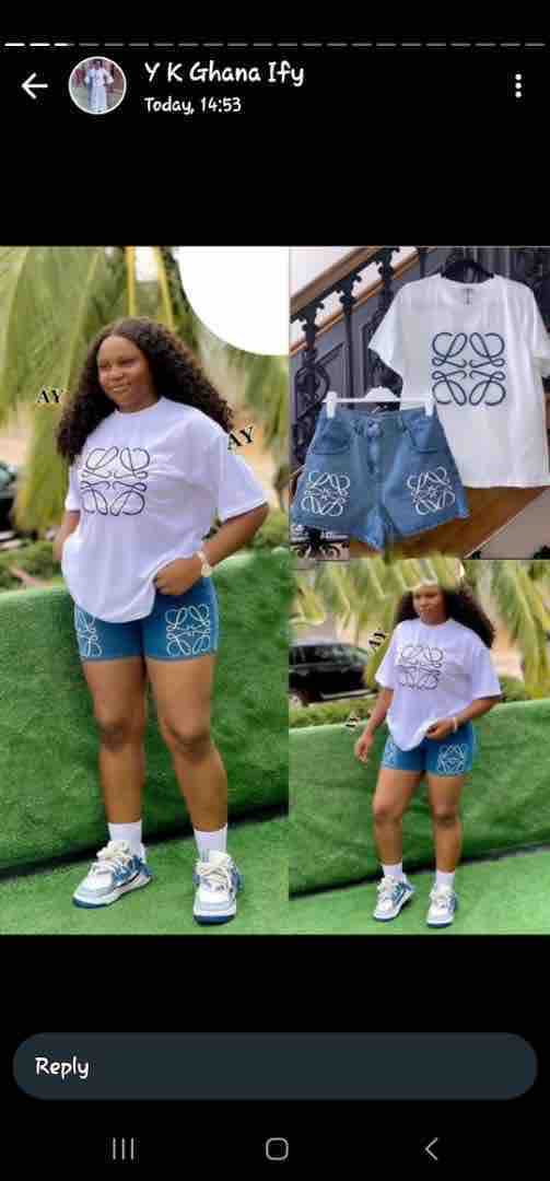 Quality jeans two pieces 