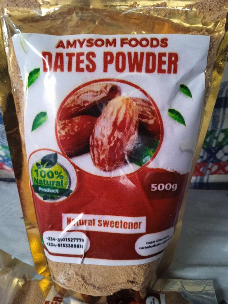 Dates powder (dabino powder) sweetener