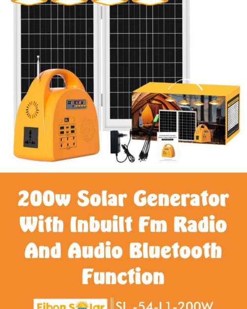 fibon solar 200wh solar generator 