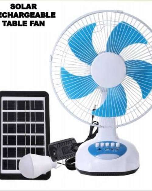 LIGHT HOUSE SOLAR RECHARGEABLETABLE FAN 