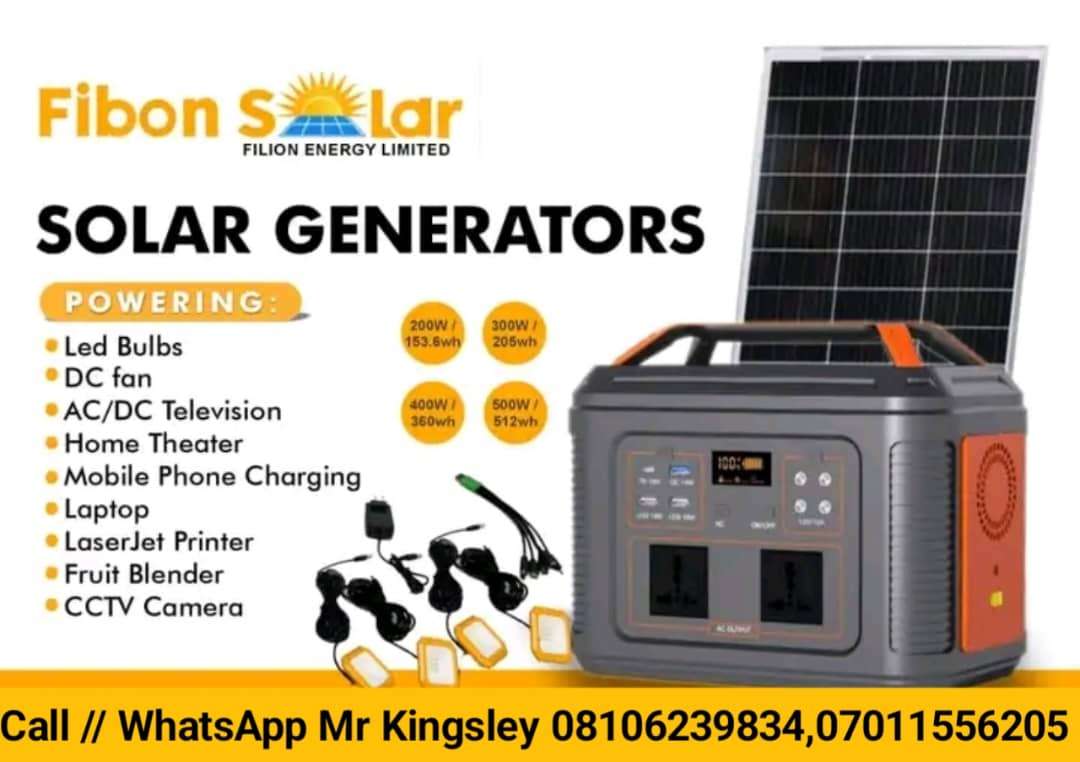 fibon 400watt solar generator 