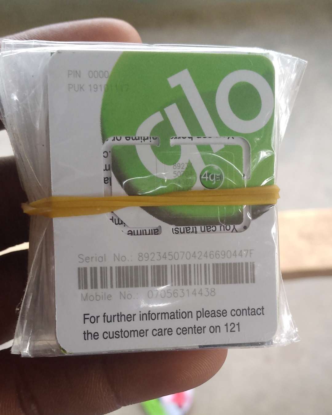 new Glo SIM card 