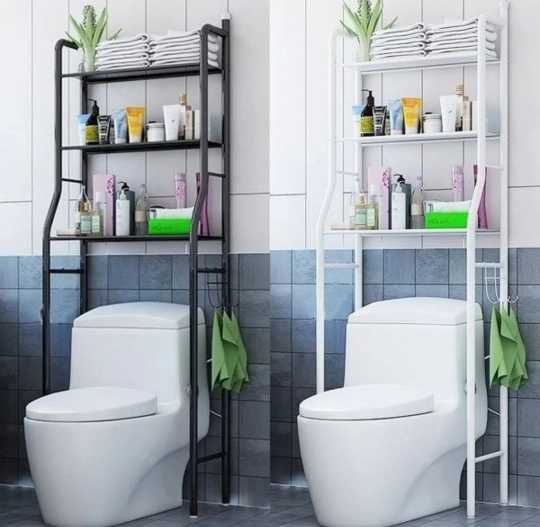 Bathroom toilet shelf