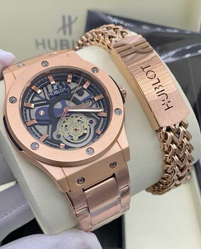 Hublot Wristwatch and Hand Chain