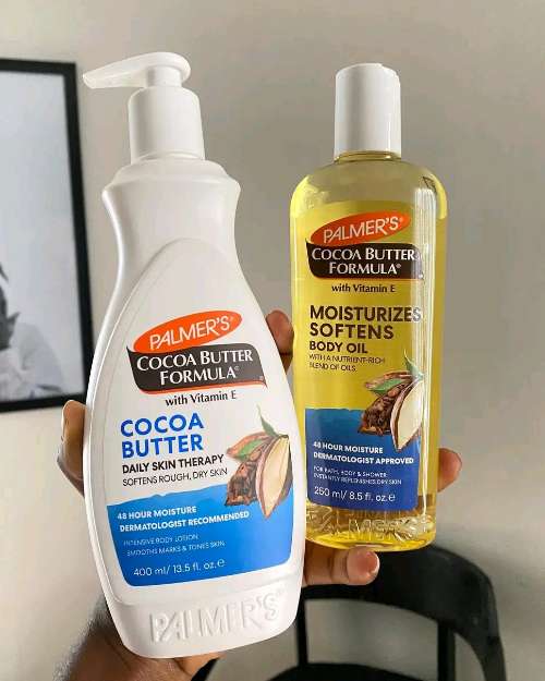 Palmer's Cocoa butter lotion and oil,