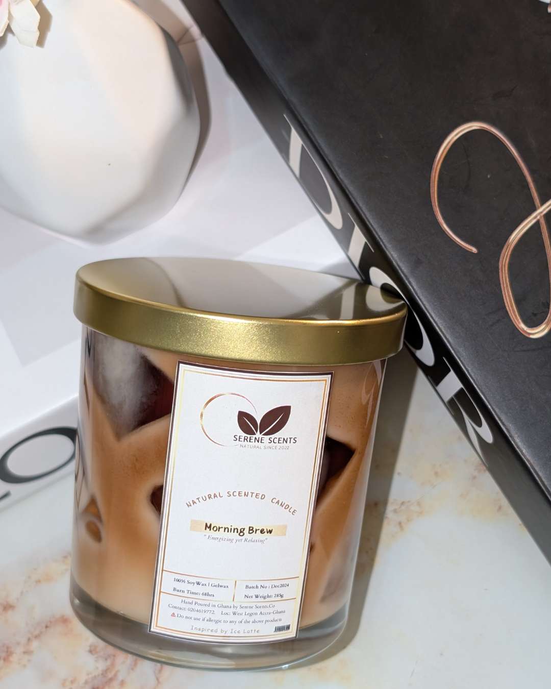 HANDMADE SCENTED CANDLE (MORNING BREW) (300g)