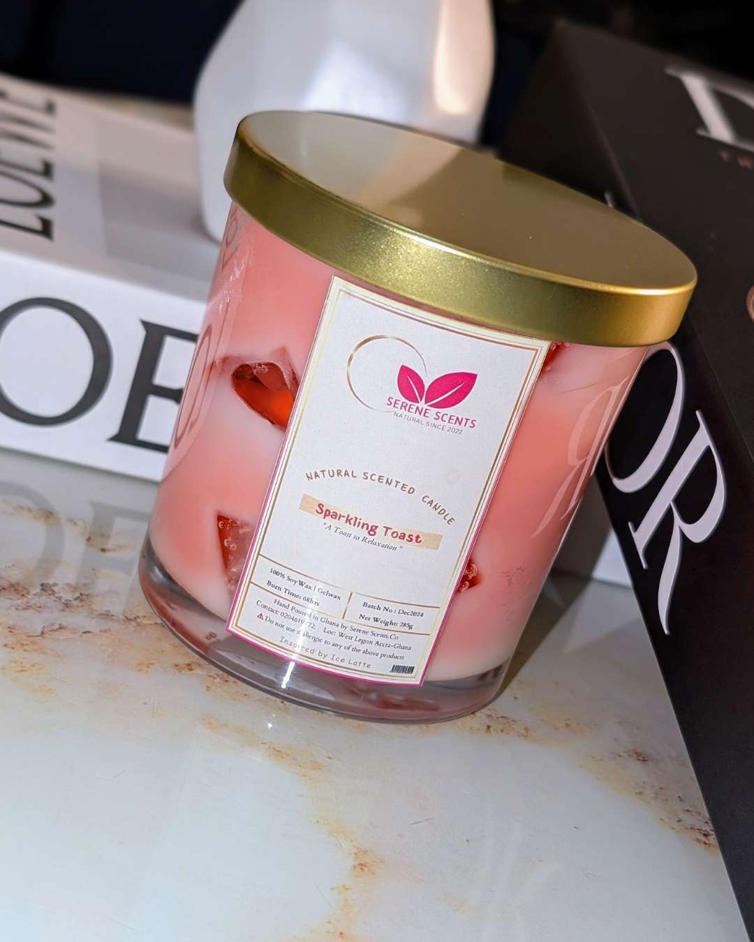 Handmade Scented Candle (Sparkling Toast)