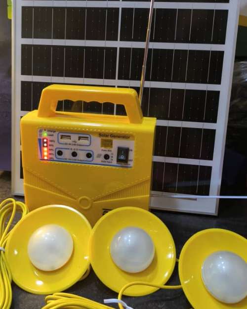 Solar lighting kit ,Can charge phones 