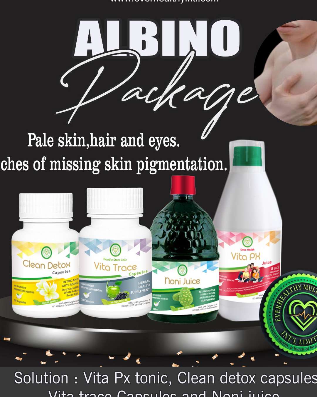 Natural Ayurvedic Albino health package 