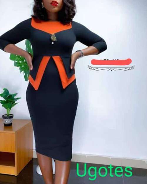 African-Inspired Office Dress