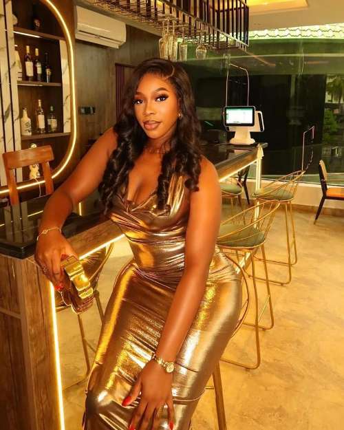 luxury leather gown