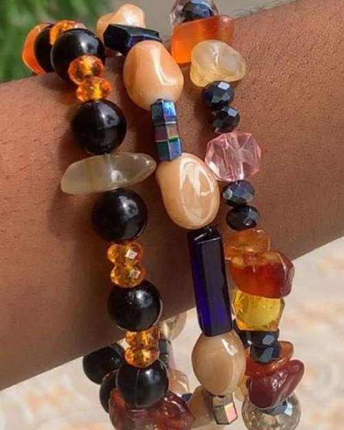 Stone and Bead Mix Bracelet