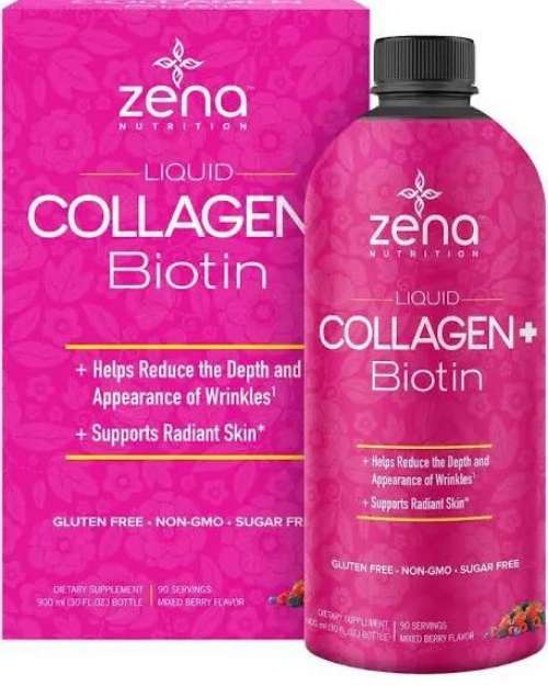 Zena Nutrition Liquid Collagen + Biotin 