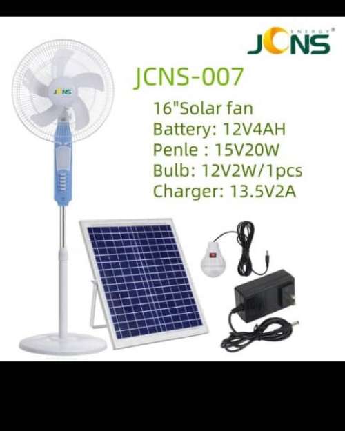 JCNS 16inch SOLAR STANDING FAN 