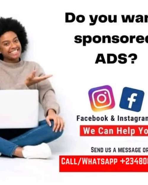 Facebook, Instagram, Tiktok sponsored a