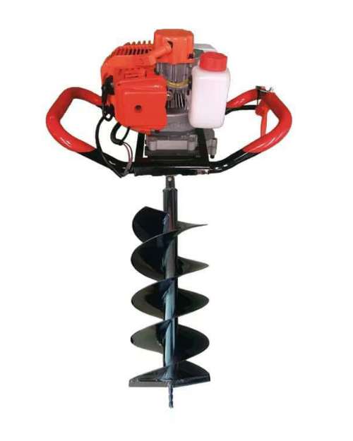 EARTH AUGER DRILLING HOLE 