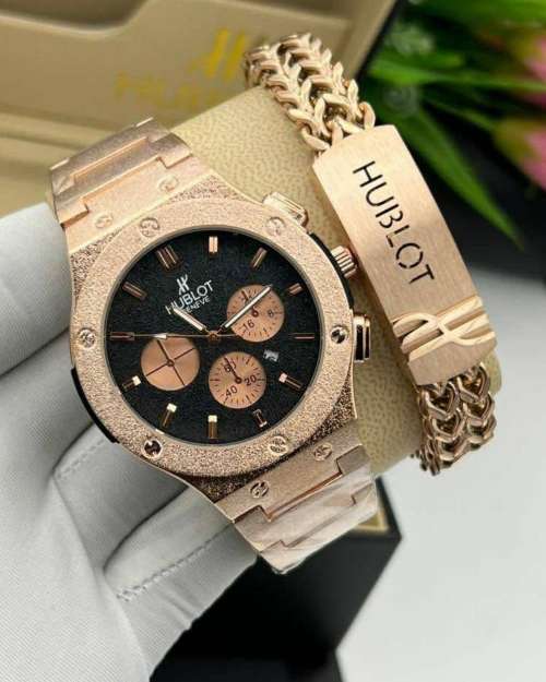 Hublot 2 in 1 Men's Wrist Watch