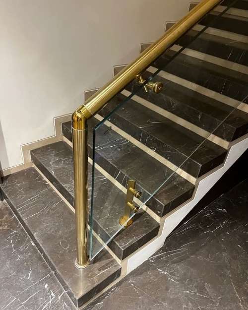 Stainless Steel and Glass Hand Rails
