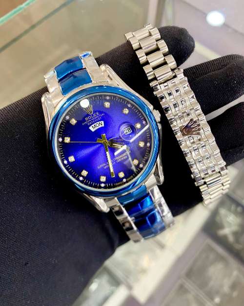 Men's Rolex Watch Set with Bracelet