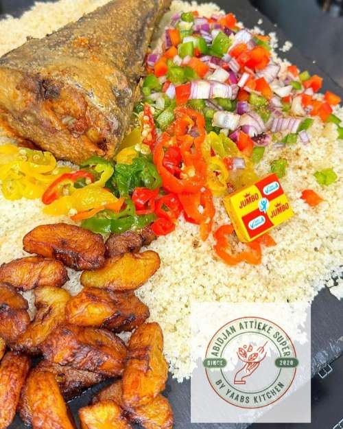 Attieke with Tuna & Alloco