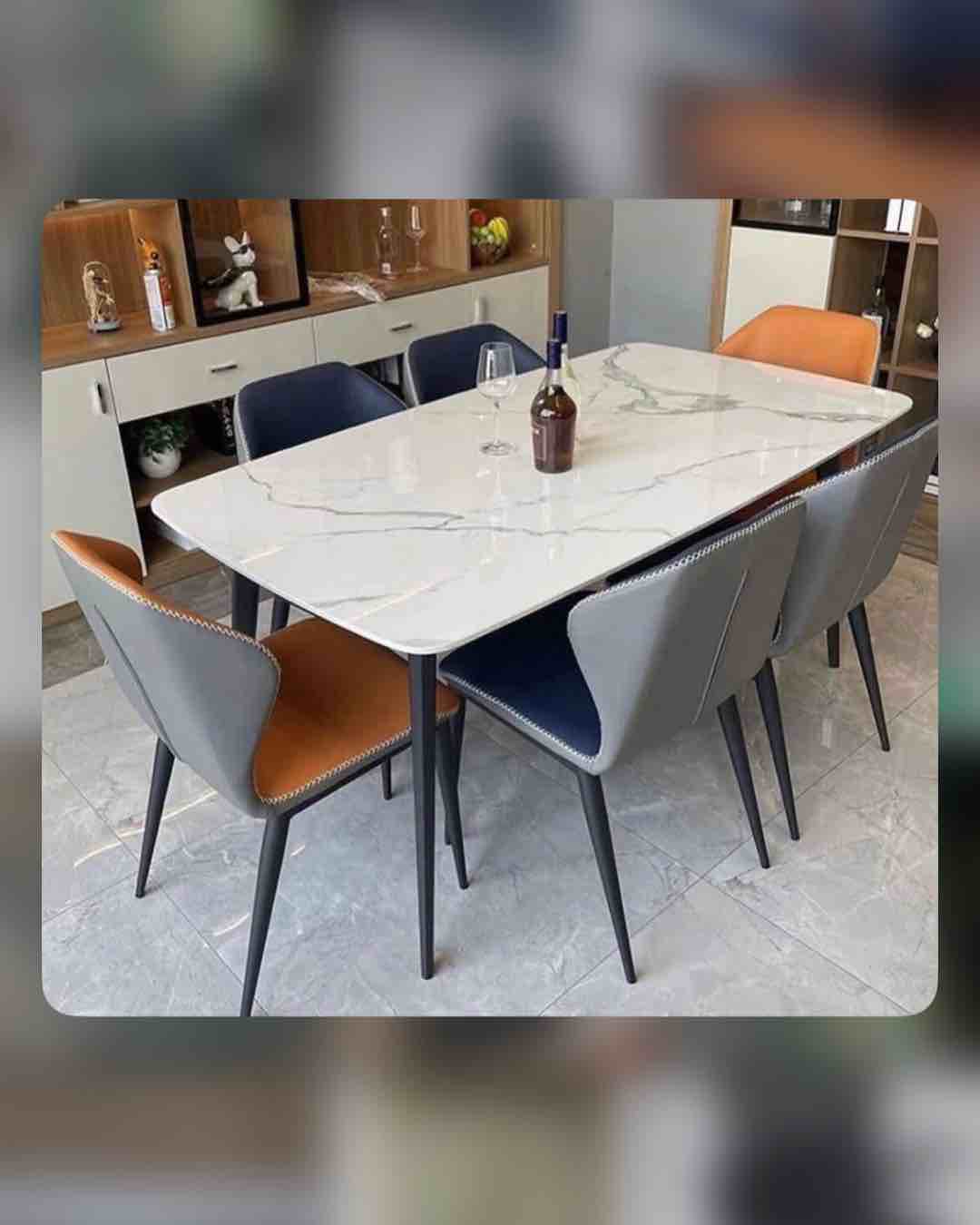 Turkish Marble Dining Table Set