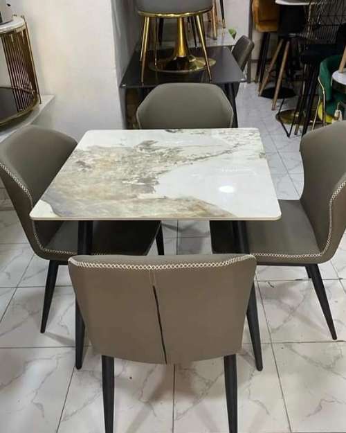 Four-Seater Marble Dining Table