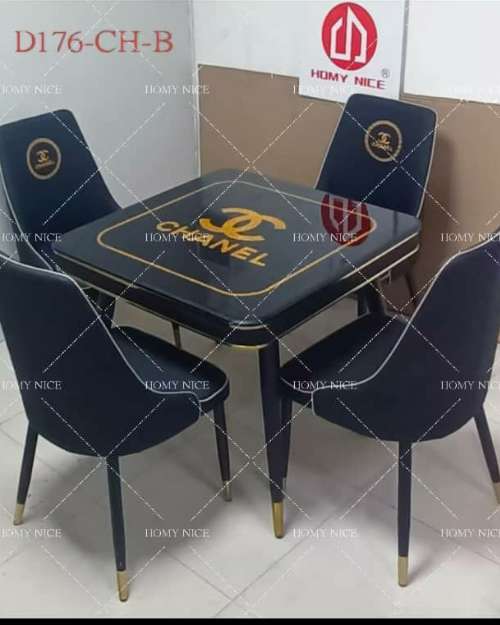 Marble Dining Set with Pin Legs