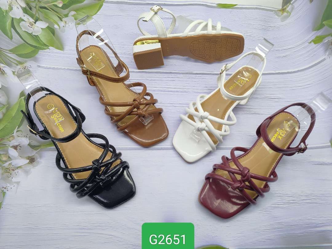 Ladies Short Heel Sandals